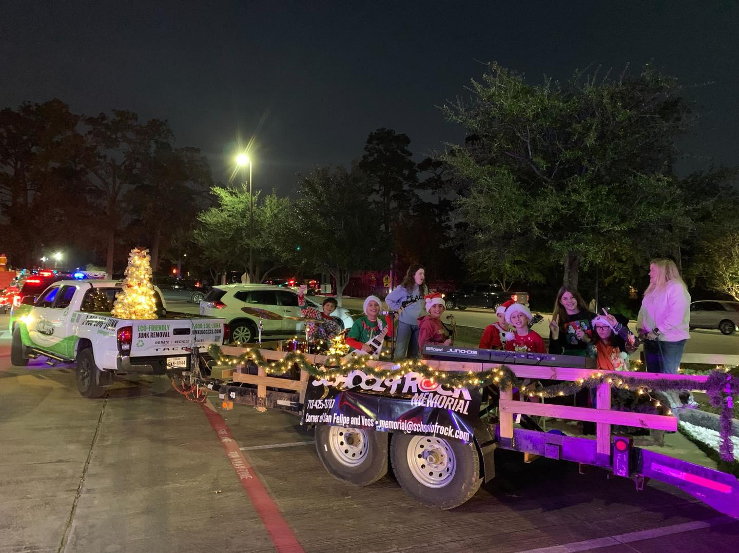 The Junkluggers truck in a parade